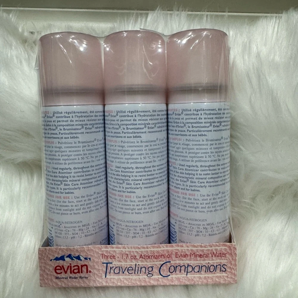 Vintage Evian Facial Spray Trio